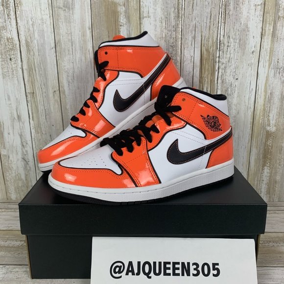 Air Jordan 1 Mid Turf Orange Men’s - Picture 2 of 9